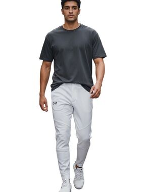 Under Armour White Men’s Baseball Jogger Pants